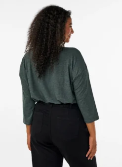 FLASH - Bluse aus Jersey mit 3/4-Ärmeln