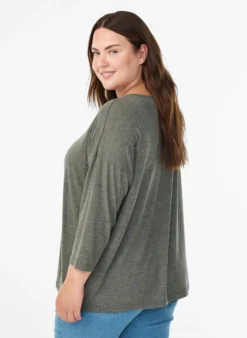FLASH - Bluse aus Jersey mit 3/4-Ärmeln