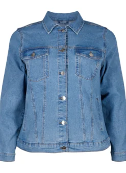 FLASH - Denim-Jacke aus elastischer Baumwollmischung