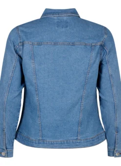 FLASH - Denim-Jacke aus elastischer Baumwollmischung