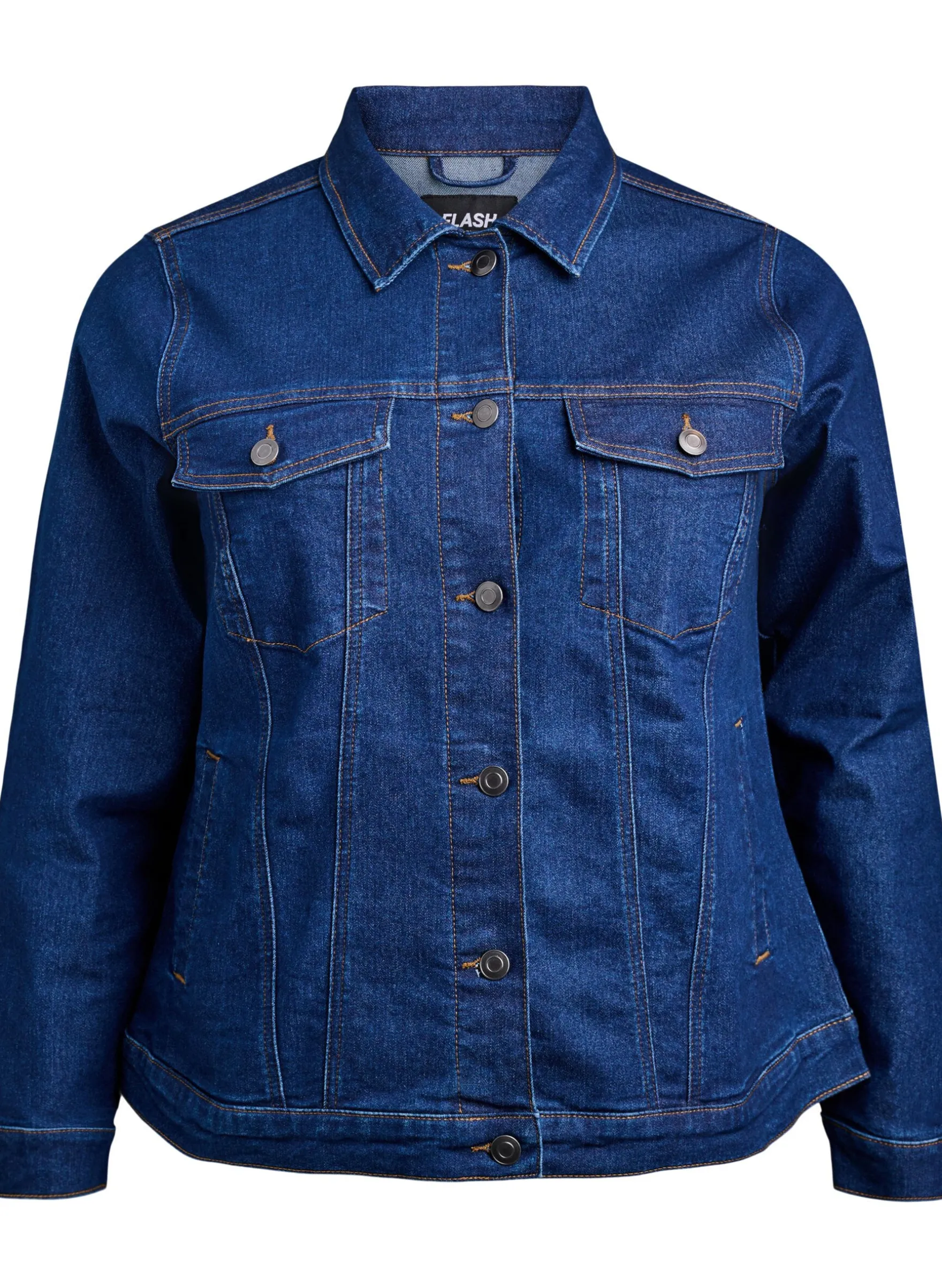 FLASH - Denim-Jacke aus elastischer Baumwollmischung