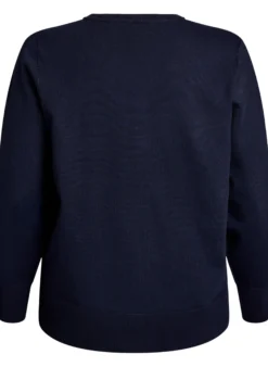 FLASH - Feinstrick-Strickjacke mit Rundhalsausschnitt