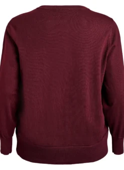 FLASH - Feinstrick-Strickjacke mit Rundhalsausschnitt