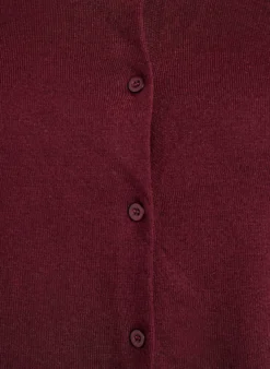 FLASH - Feinstrick-Strickjacke mit Rundhalsausschnitt