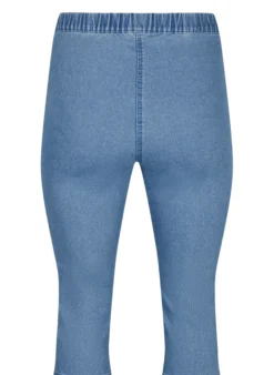 FLASH - Hoch taillierte Capri-Hose aus Denim mit Slim Fit
