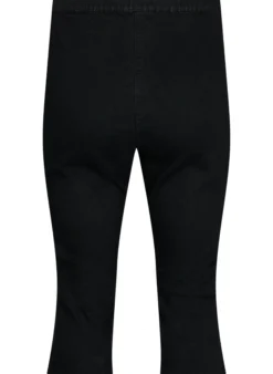 FLASH - Hoch taillierte Capri-Hose aus Denim mit Slim Fit