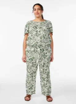 FLASH - Hoch taillierte Hose aus Viskose