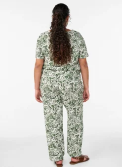 FLASH - Hoch taillierte Hose aus Viskose