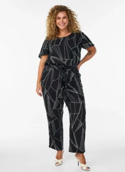 FLASH - Hoch taillierte Hose aus Viskose