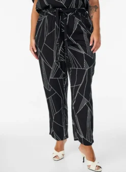 FLASH - Hoch taillierte Hose aus Viskose