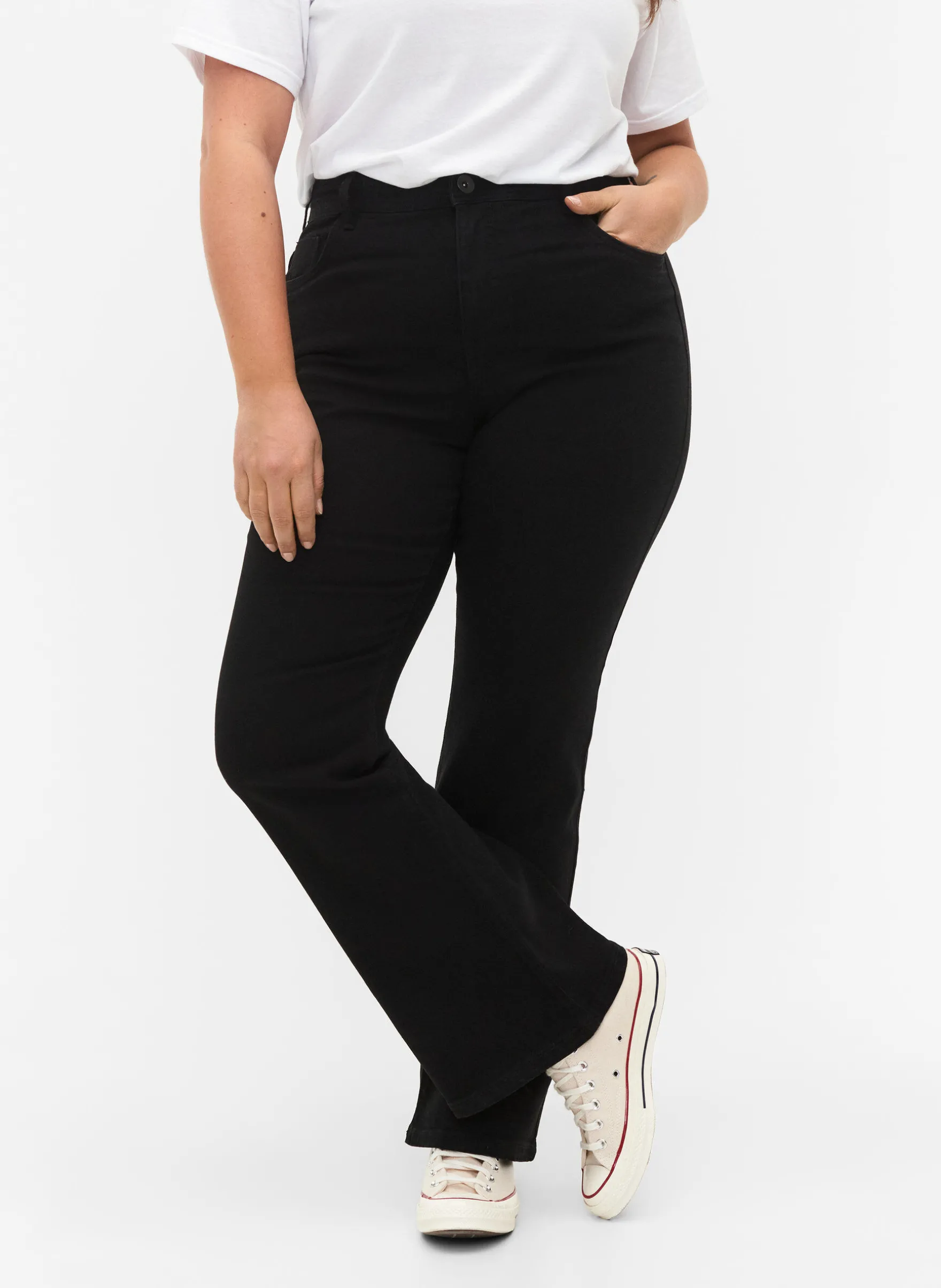 FLASH - Hoch taillierte Jeans mit Bootcut