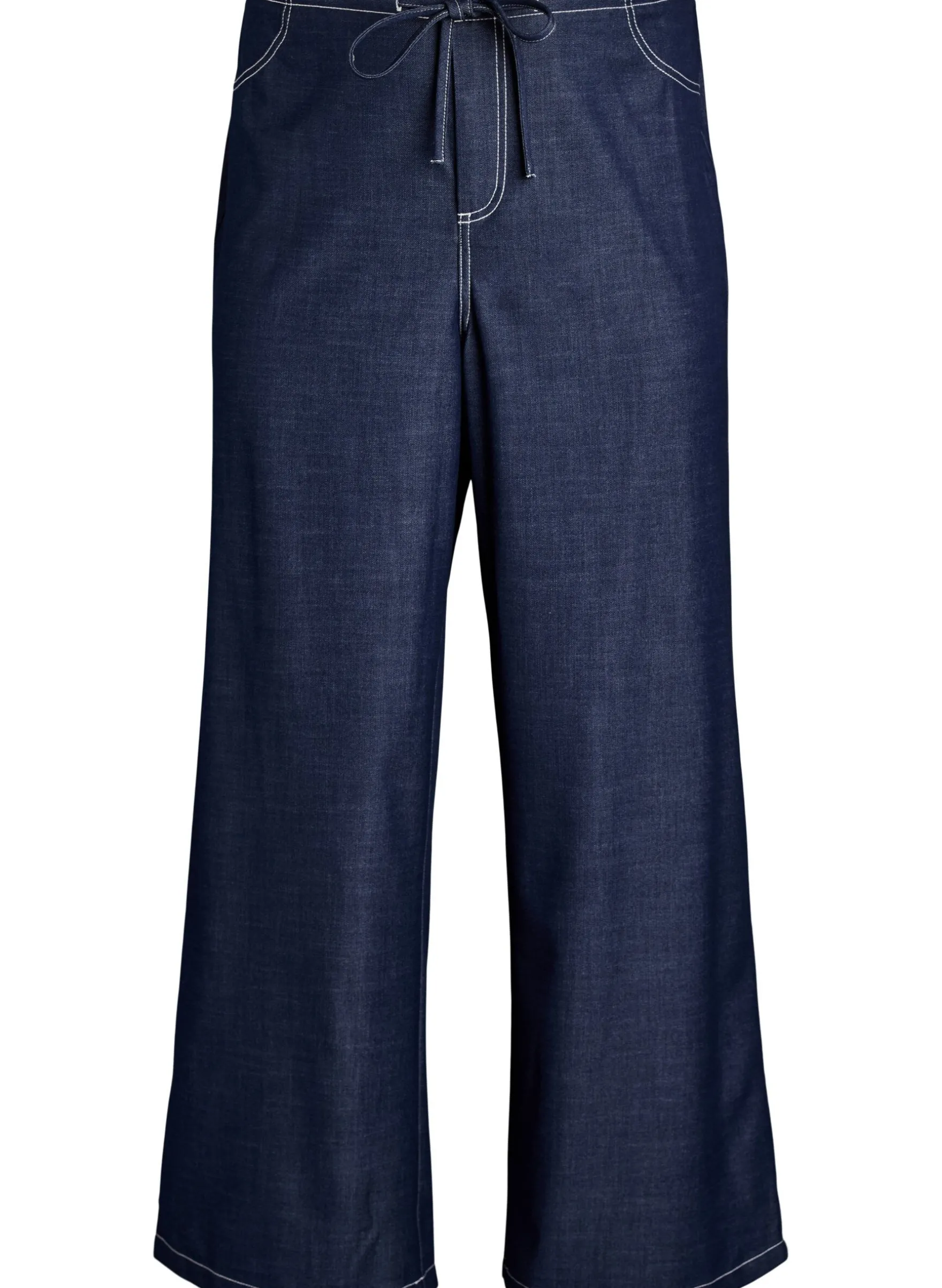 FLASH - Hose in Denim-Optik mit Kontrastnähten