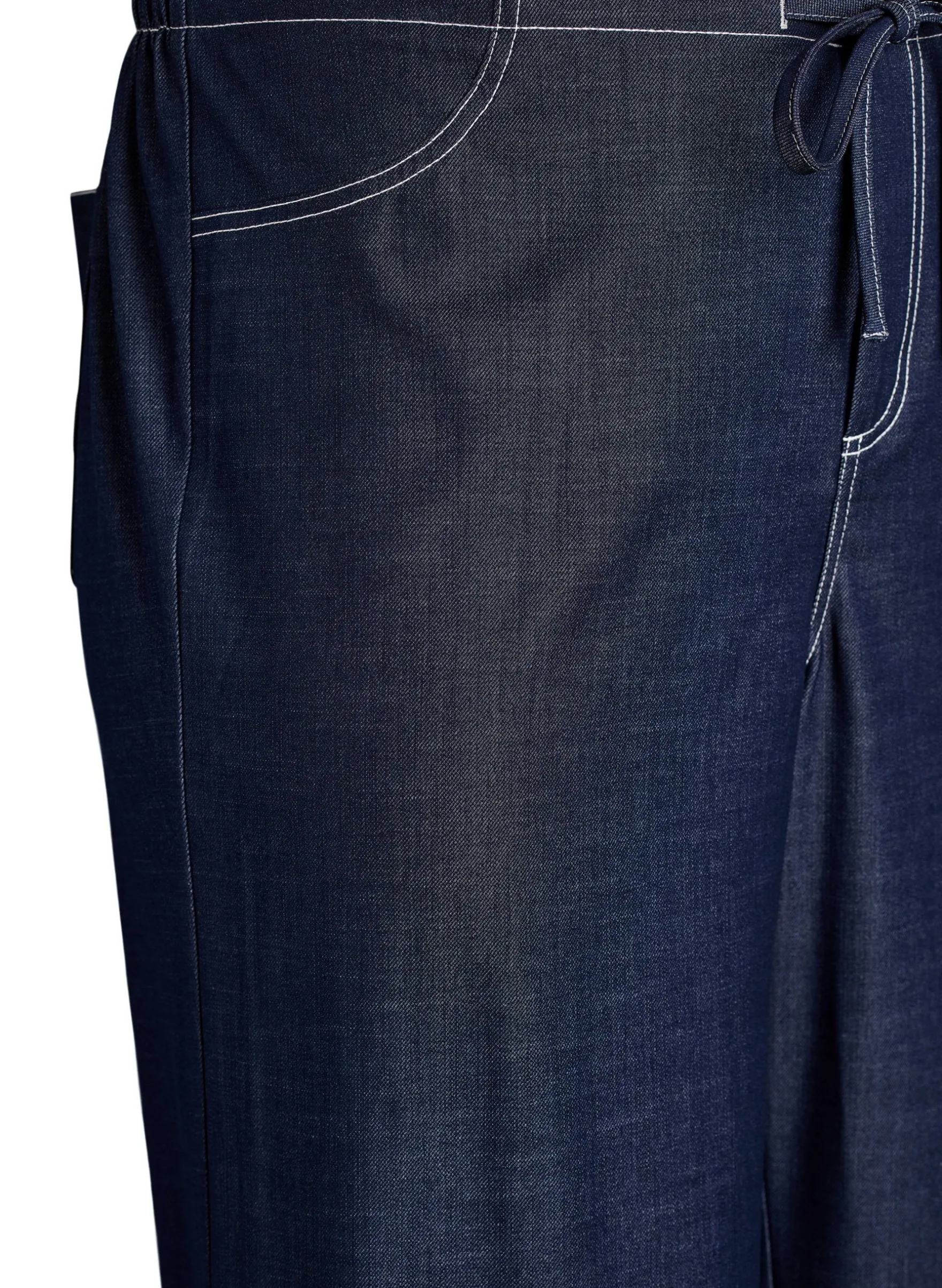 FLASH - Hose in Denim-Optik mit Kontrastnähten