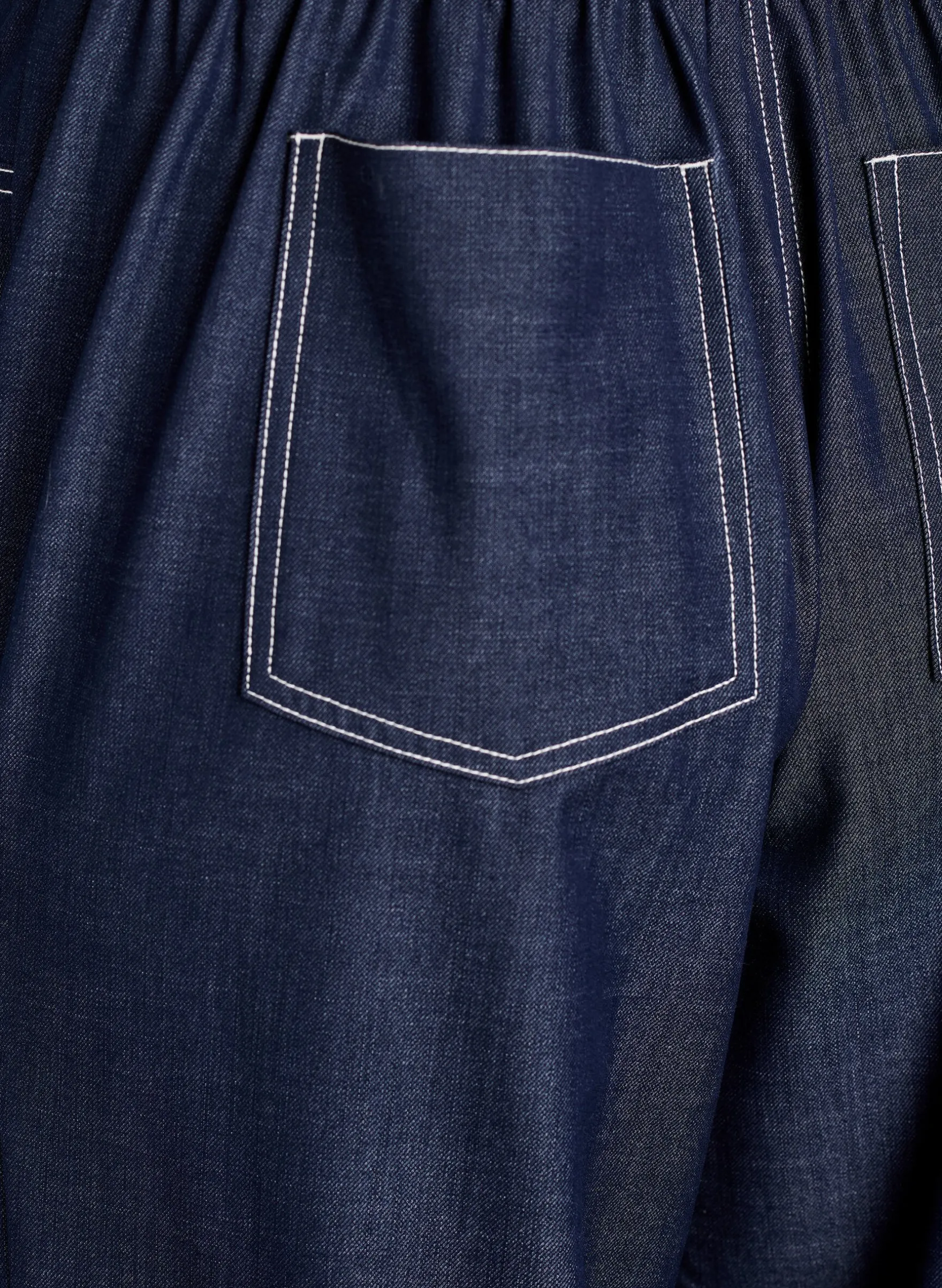 FLASH - Hose in Denim-Optik mit Kontrastnähten