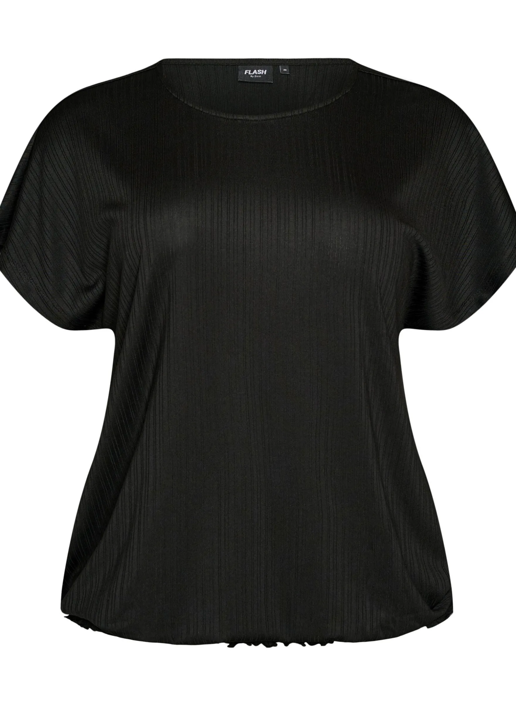 FLASH - Jersey-Bluse mit strukturierten Streifen und Smocksaum