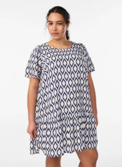 FLASH - Kleid aus Viskose mit Schnittlinie