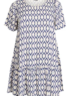 FLASH - Kleid aus Viskose mit Schnittlinie