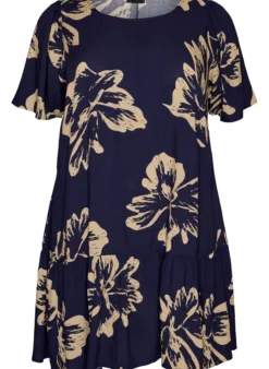 FLASH - Kleid aus Viskose mit Schnittlinie