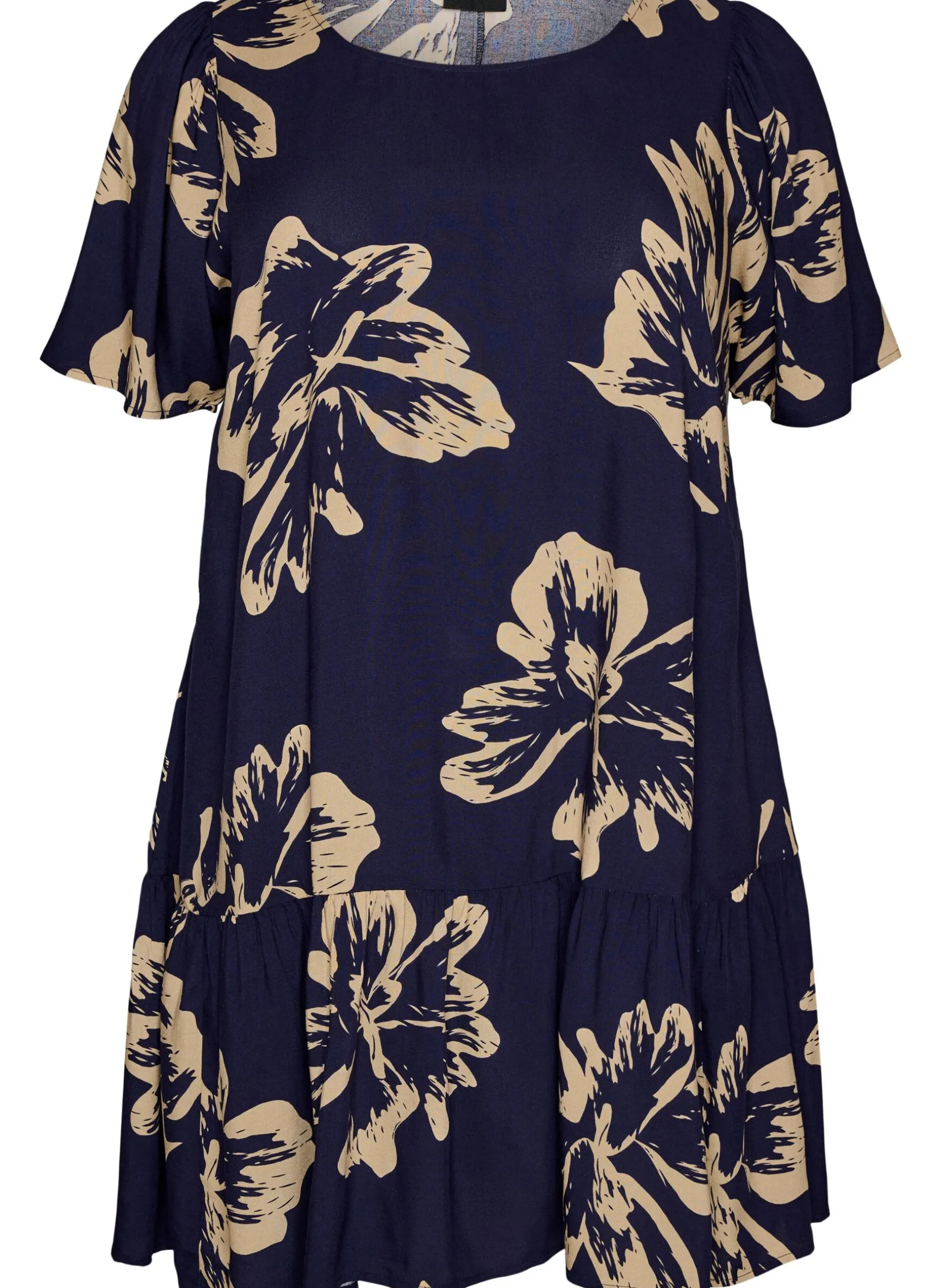 FLASH - Kleid aus Viskose mit Schnittlinie