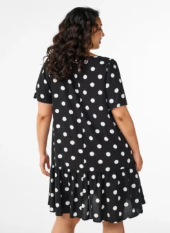 FLASH - Kleid aus Viskose mit Schnittlinie
