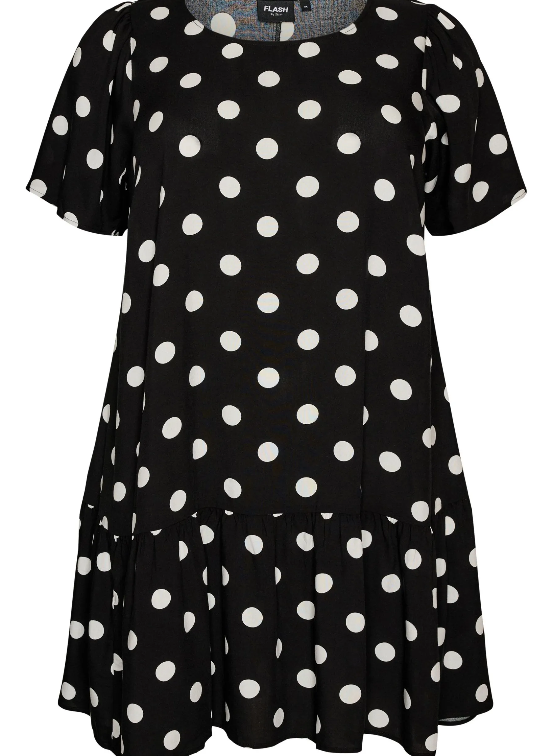 FLASH - Kleid aus Viskose mit Schnittlinie