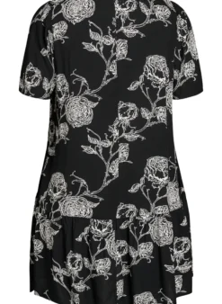 FLASH - Kleid aus Viskose mit Schnittlinie