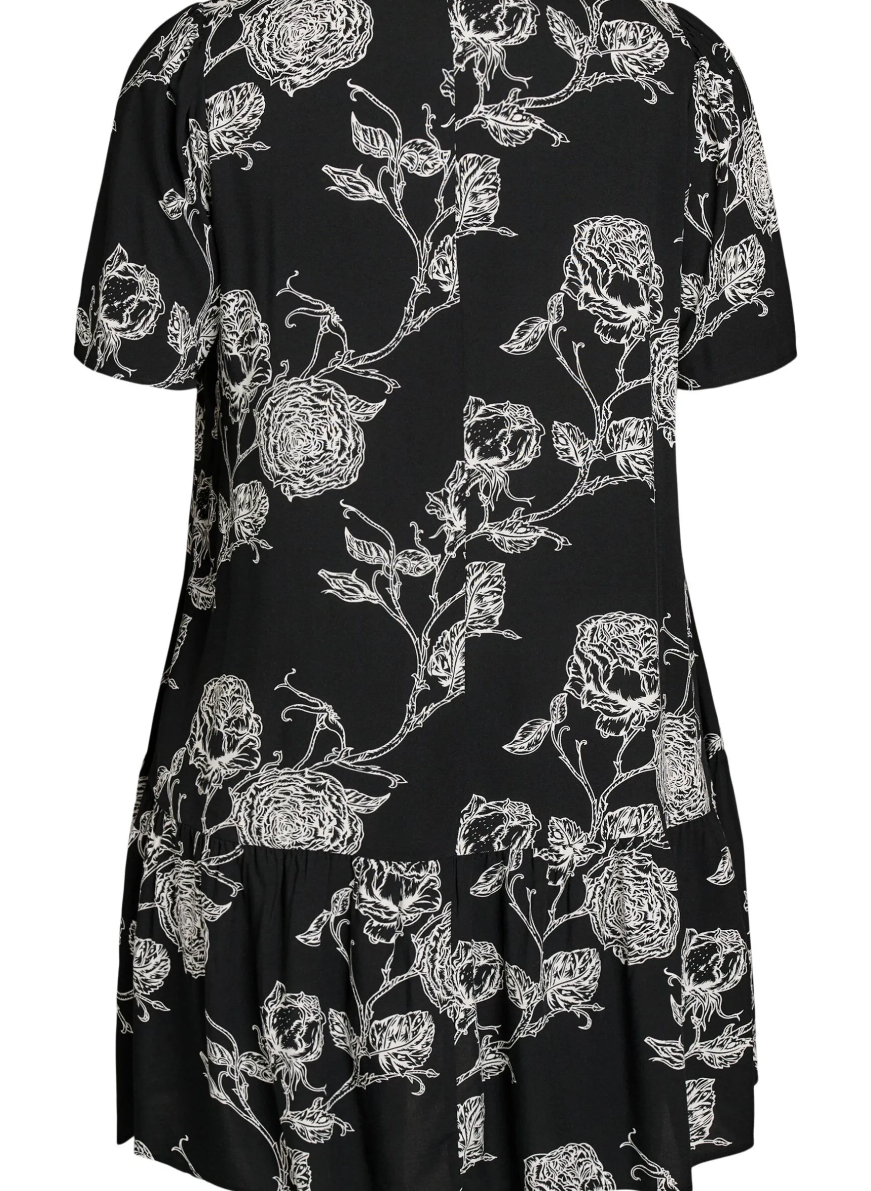 FLASH - Kleid aus Viskose mit Schnittlinie