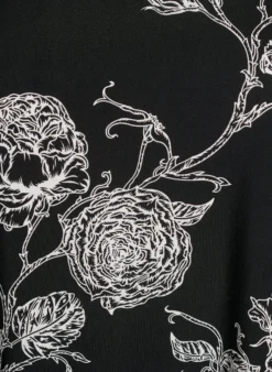FLASH - Kleid aus Viskose mit Schnittlinie