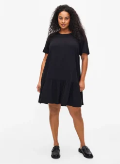 FLASH - Kleid aus Viskose mit Schnittlinie