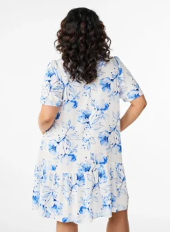FLASH - Kleid aus Viskose mit Schnittlinie