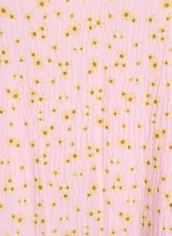 FLASH - Kleid mit kurzen Ärmeln und V-Ausschnitt