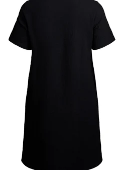 FLASH - Kleid mit kurzen Ärmeln und V-Ausschnitt