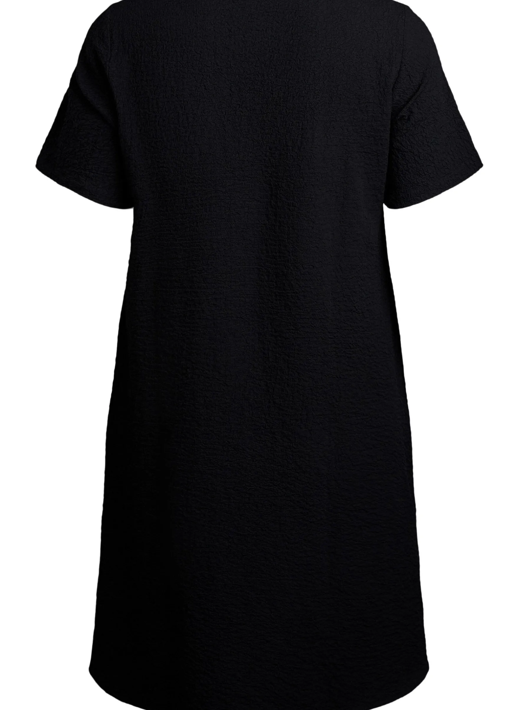 FLASH - Kleid mit kurzen Ärmeln und V-Ausschnitt