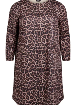 FLASH - Kurzes A-Linien-Kleid mit 7/8-Ärmeln
