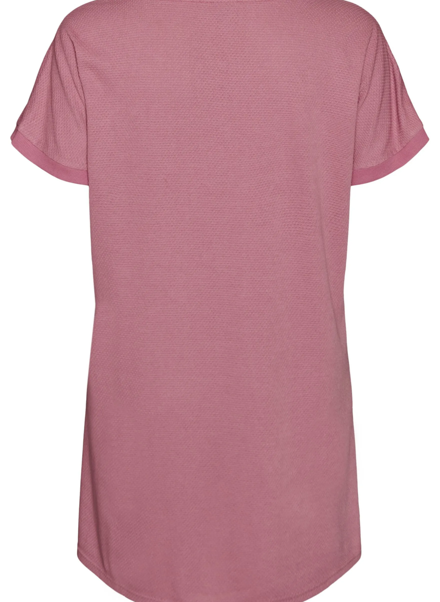 FLASH - Kurzes Kleid aus strukturiertem Jersey mit Rundhalsausschnitt