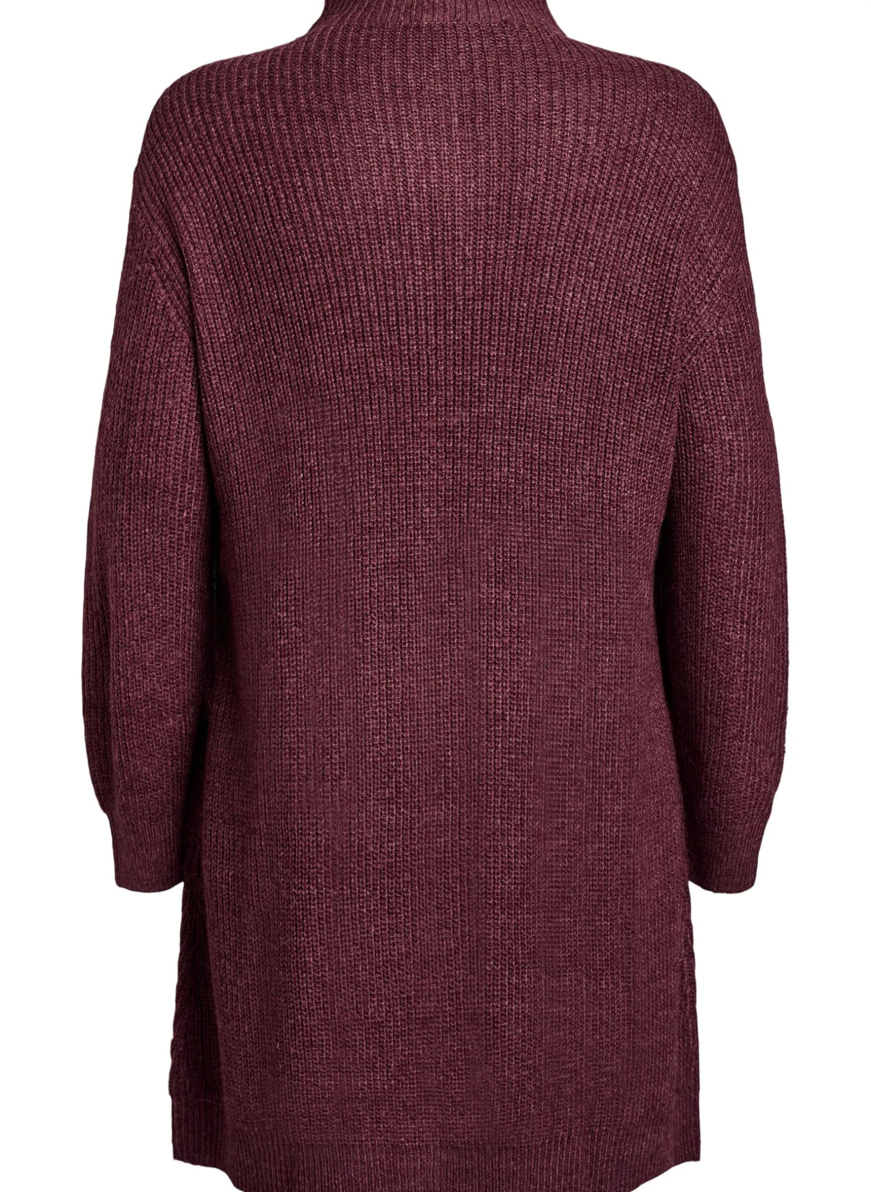 FLASH - Kurzes Strickkleid mit hohem Kragen