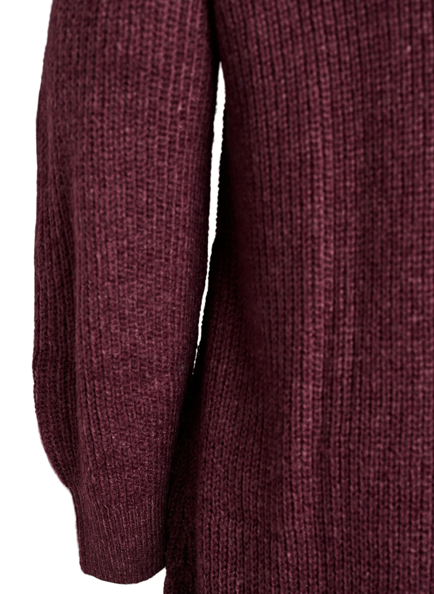 FLASH - Kurzes Strickkleid mit hohem Kragen