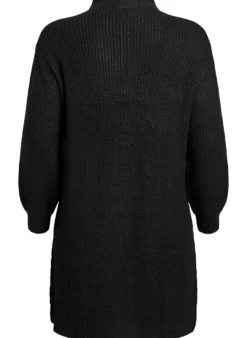 FLASH - Kurzes Strickkleid mit hohem Kragen
