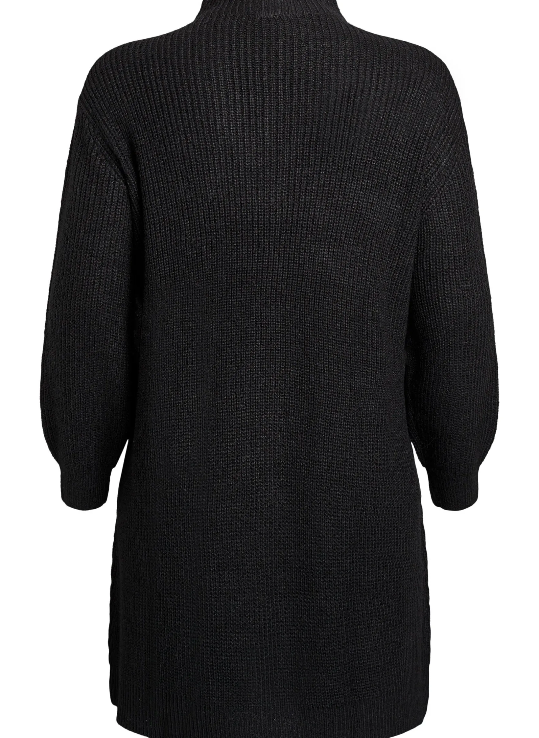 FLASH - Kurzes Strickkleid mit hohem Kragen