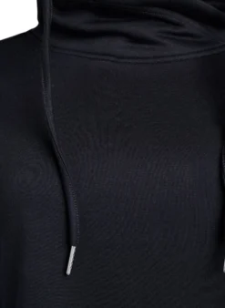 FLASH - Kurzes Sweatshirtkleid mit Stehkragen und Taschen