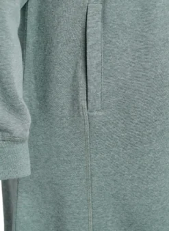 FLASH - Kurzes Sweatshirtkleid mit Stehkragen und Taschen