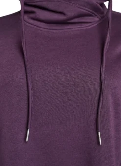 FLASH - Kurzes Sweatshirtkleid mit Stehkragen und Taschen