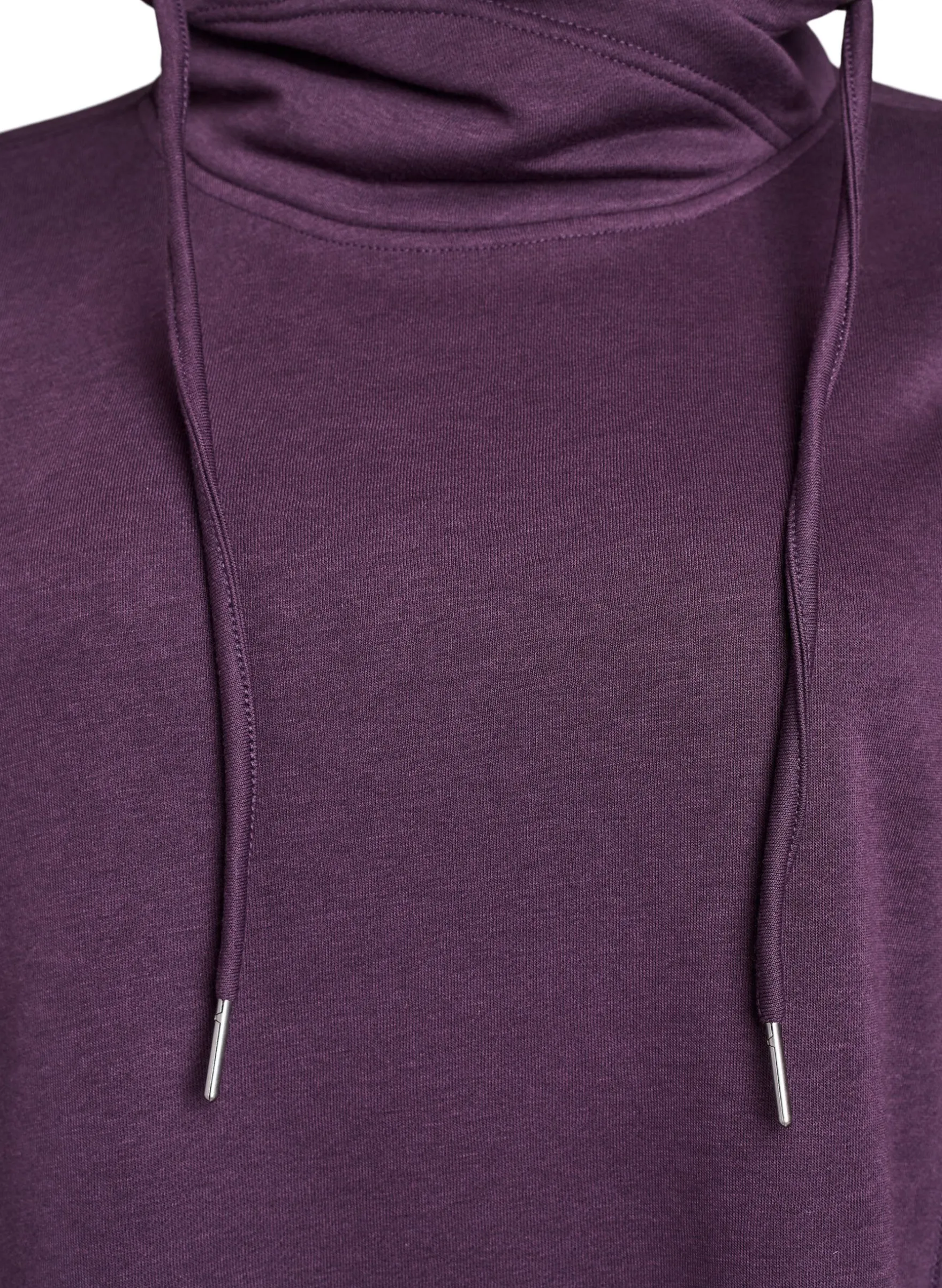 FLASH - Kurzes Sweatshirtkleid mit Stehkragen und Taschen