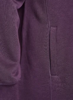 FLASH - Kurzes Sweatshirtkleid mit Stehkragen und Taschen