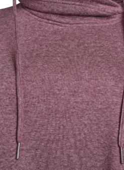 FLASH - Kurzes Sweatshirtkleid mit Stehkragen und Taschen