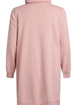 FLASH - Kurzes Sweatshirtkleid mit Stehkragen und Taschen