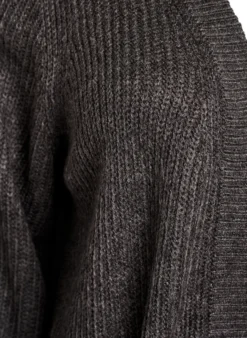 FLASH - Lange Rippstrickjacke mit Taschen
