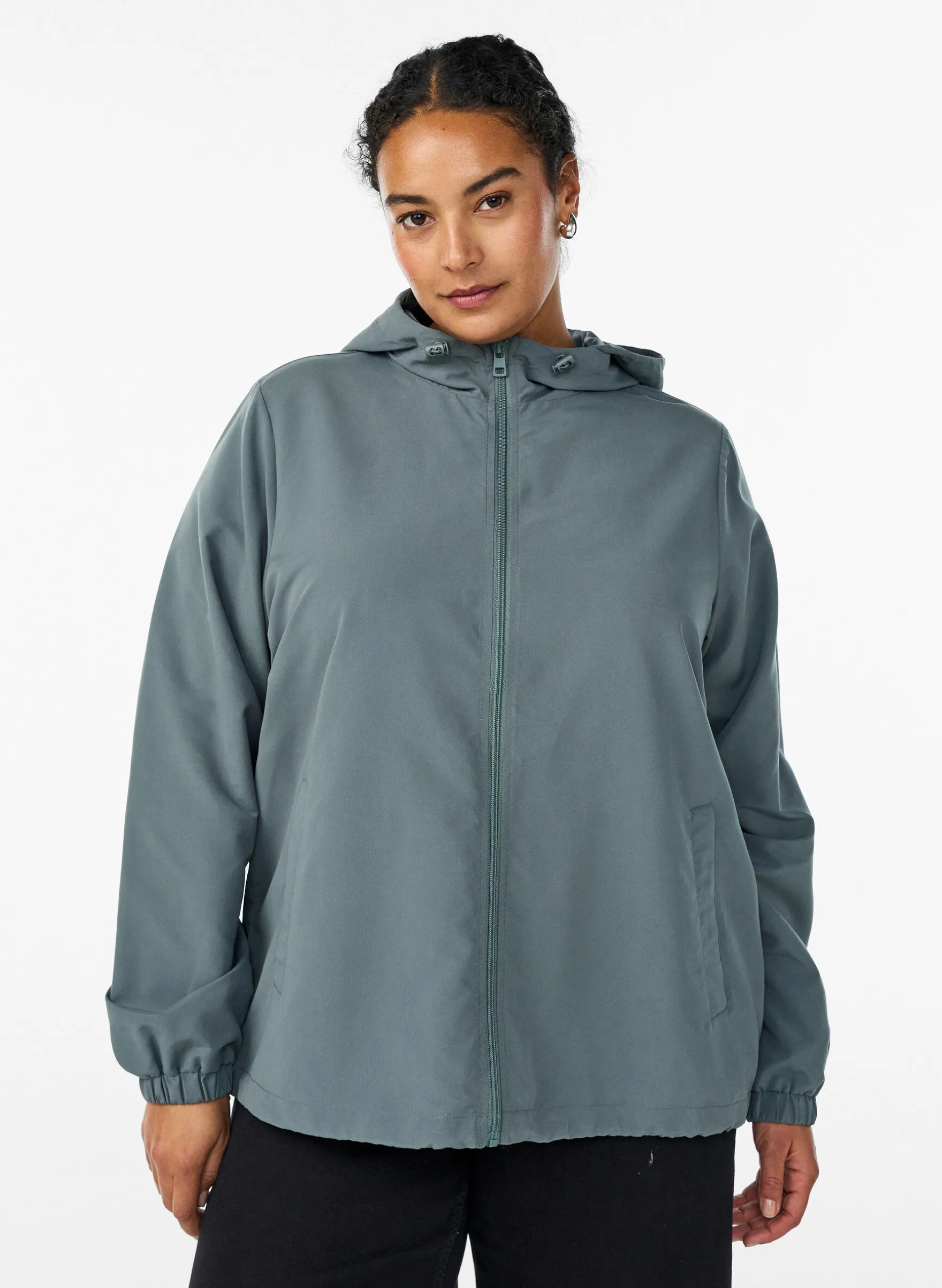 FLASH - Leichte Jacke mit Kapuze und Reißverschluss