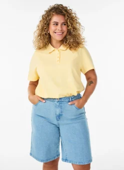 FLASH - Locker sitzende Jeansshorts mit hoher Taille