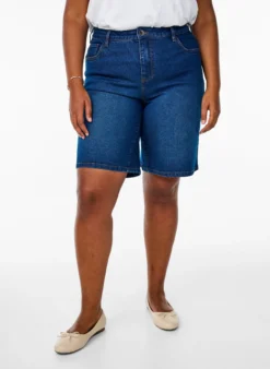 FLASH - Locker sitzende Jeansshorts mit hoher Taille